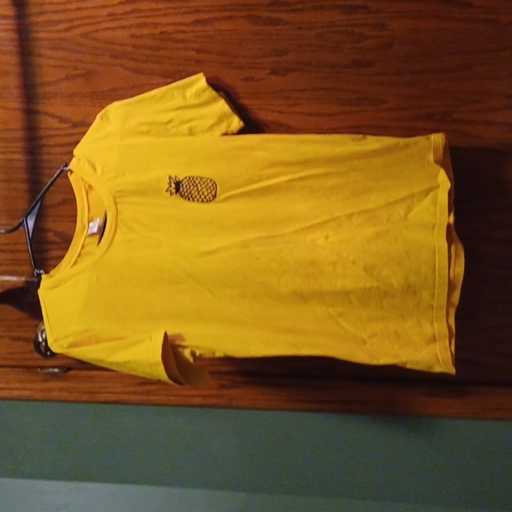 Yellow women's shirt w/ pineapple
